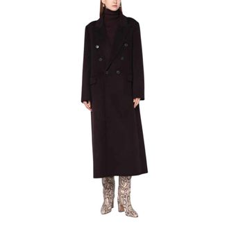 Victoria Beckham Dames, Mantels, Zwart, Maat: S Wol