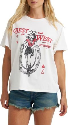 Wrangler Western Graphic Tee in Worn White at Nordstrom, Size X-Large