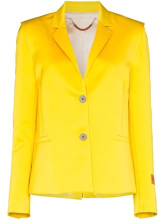 Heron Preston Blazer monopetto Mikado - Giallo