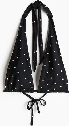 H&M Triangel-Bikinitop - Schwarz