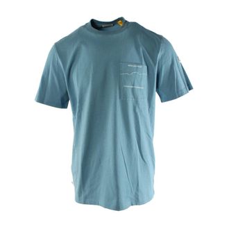 Moncler T-Shirts, male, Blue, Size: L Frgmt Hiroshi Fujiwara T-shirt