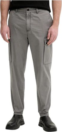 A|X Armani Exchange Katoenen Cargobroek - Heren - Slim Fit Broeken - Grijs - W33 - Katoen - Broeken