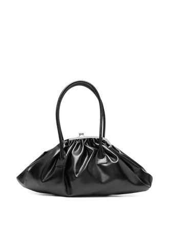 Comme Des Garçons kiss clasp shoulder bag - women - Polyurethane/Nylon/Polyurethane - One Size - Black