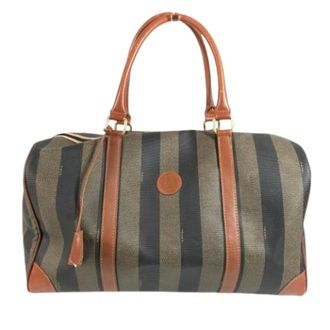 Fendi Pre-owned Weekend Bags, female, Multicolor, Size: ONE SIZE Pre-owned Pequin Boston Bag