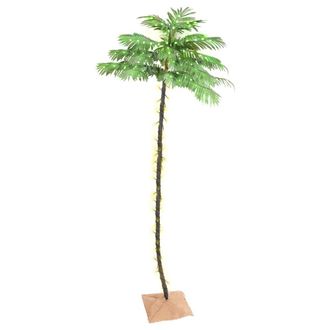 vidaXL Vidaxl - Palmera Artificial Con 252 Led Blanco C&aacute;lido 400 Cm