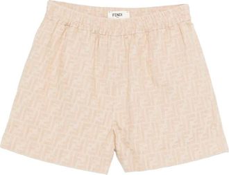 Fendi Ff Denim Chambray Shorts Clothing
