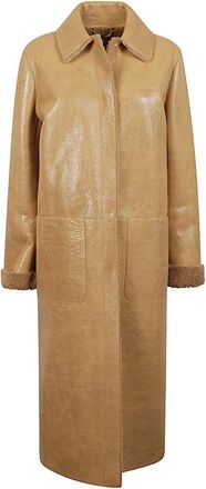 Fendi Jas - Dames - Jassen - Beige - XS - Jassen