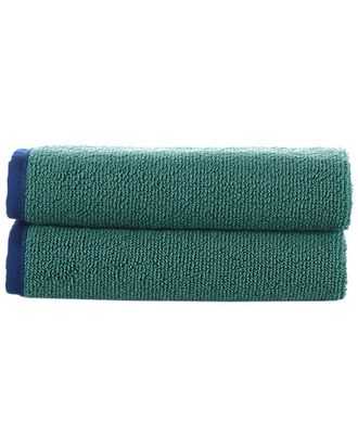 Brooks Brothers Contrast Frame 2Pc Wash Towels