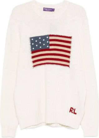 Ralph Lauren Purple Label Maglione con dettaglio bandiera - Toni neutri