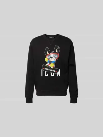 Dsquared2 Oversized Sweatshirt aus Baumwolle in Black, Gr&ouml;&szlig;e XXL