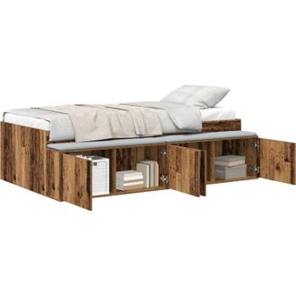 vidaXL Cama Con Almacenamiento Madera Vieja 90 X 200 Cm Vidaxl