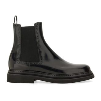 Dolce & Gabbana Chelsea Boots, male, Black, Size: 11 US Stivaletto Spazzolato