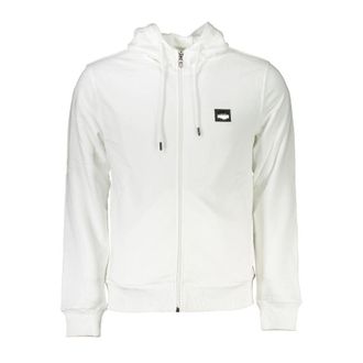 Cavalli White Cotton Mens Hooded Mens Sweater