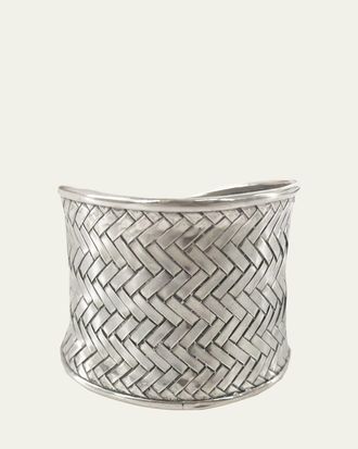 Nomi K Silvertone Cuff Napkin Rings, Set of 4