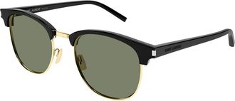 Saint Laurent SL 108 014 Mens Sunglasses Black Size 52 - Free RX Lenses - Free RX Lenses