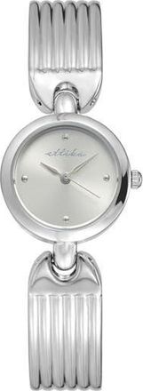 Ettika Ribbed Quartz Bracelet Watch, 24mm x 33.5mm in Vanilla And Silver at Nordstrom Rack