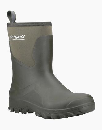Cotswold Mens Cotswold Standlake Rubber Mens Green Wellington Boots - Size: 12