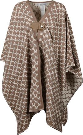 Max Mara Wollen Stola - Dames - Ponchos - Bruin - ONE Size - Wol - Jassen