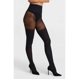 Commando Faux Thigh High Tights in Black at Nordstrom, Size X-Large