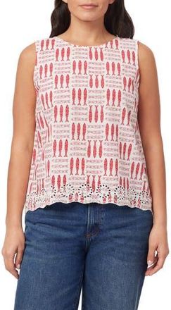 C&C California Letizia Sardines Cotton Shell in Sugar Swizzle/Barberry at Nordstrom Rack, Size X-Large