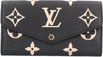 Louis Vuitton Empreinte Beige Brown Monogram Empreinte Long Wallet (Bi-Fold) (Pre-Owned)
