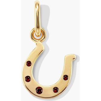 Mejuri Horseshoe Charm in Yellow Gold by MEJURI at Nordstrom
