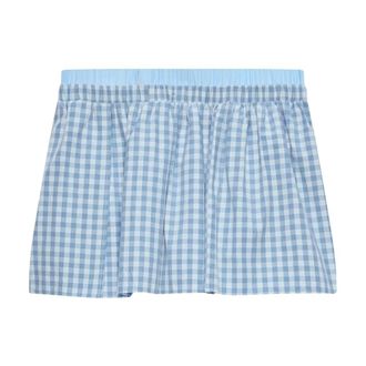 Msgm Short Shorts, female, Blue, Size: S Skort
