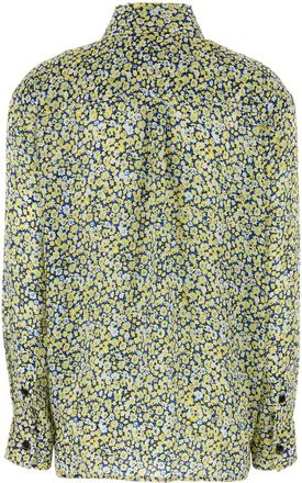 Bottega Veneta Womens Daisy Shirt Blue Silk