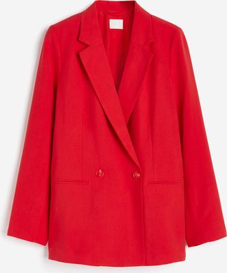 H&M Zweireihiger Blazer - Knallrot