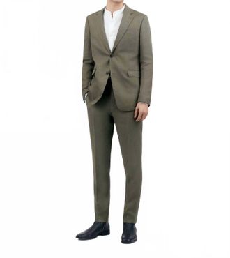 Tiger Of Sweden Justinn Linen Blazer In Thyme