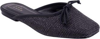 Shushop Andrea Slide Flat in Black Woven at Nordstrom, Size 7.5