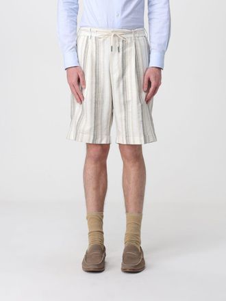 Tagliatore Classic Striped Linen Blend Shorts