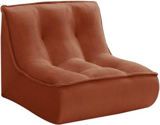 Oviala Sill&oacute;n de tela 90 x 80 x 70 cm terracota