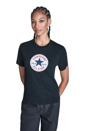 Converse Womens Chuck Taylor All Star Patch T-Shirt in Converse Black at Nordstrom, Size X-Large