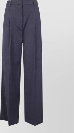 Filippa K darcey wool trousers wide leg pleated