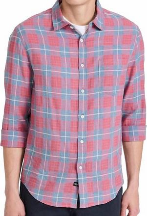 Rails Wyatt Shirt In Denim Jubilee/ Plaid Red