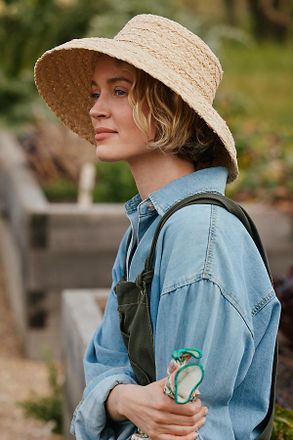 Terrain Woven Raffia Bell Hat