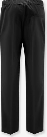 Hev&ograve; Mens Trousers Torre Chianca Black Linen