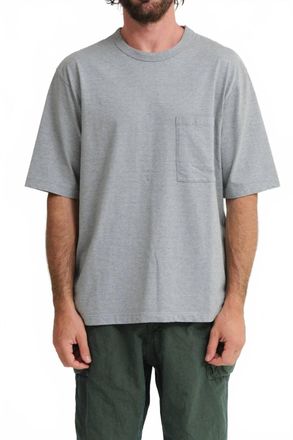 Sage De Cr&ecirc;t Max Weight Jersey Crew Neck T-Shirt In Medium Gray