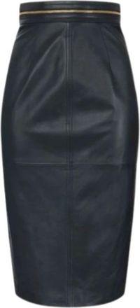 Elisabetta Franchi Rokken - Dames - Kokerrokken - Zwart - S - Rokken