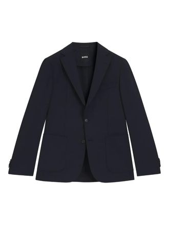 BOSS Hanry buttoned blazer - Blue