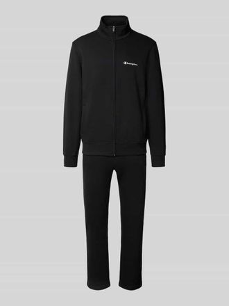 Champion Regular Fit Sweatsuit mit Logo-Print in Black, Gr&ouml;&szlig;e S