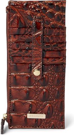 Brahmin Melbourne Credit Card Wallet Wallet Womens Handbags Pecan, Leather