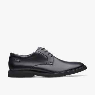 Clarks Atticus LT Lo GORE-TEX Zwarte Leren Schoenen