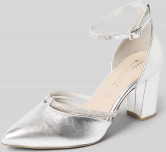 Marco Tozzi Marco Tozzi Pumps mit Ziersteinbesatz in Silber, Gr&ouml;&szlig;e 38