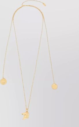 Chlo&eacute; brass necklace
