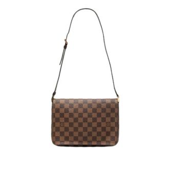 Louis Vuitton Pre-owned Musette Tango schoudertas - Dames - Pre-owned - Bruin - Maat: ONE Size Zijde