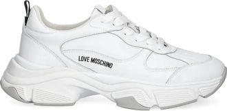 Love Moschino Sneakers met logo - Wit