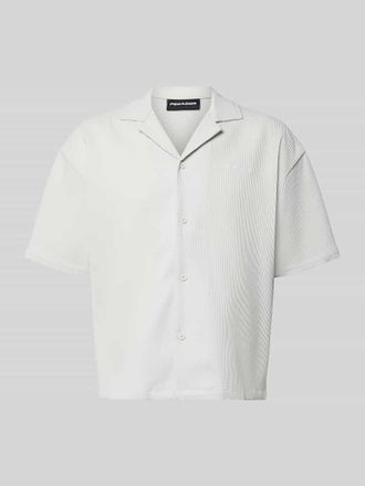 Pegador Relaxed Fit Freizeithemd mit Reverskragen Modell Troy in Hellgrau, Gr&ouml;&szlig;e XXL