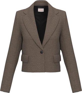 Emme Di Marella Emmvolto Blazer - Dames - Blazers - Bruin - 2XS - Polyester - Jassen